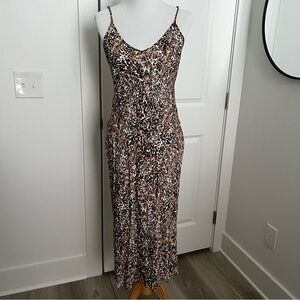 Wilfred Aritzia Leopard Patterned Dress